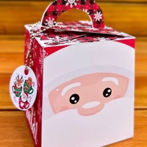 Caixa para Mini Panetone de Natal
