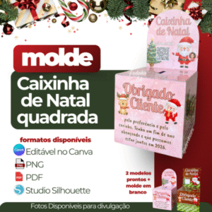 Caixinha de Natal Quadrada