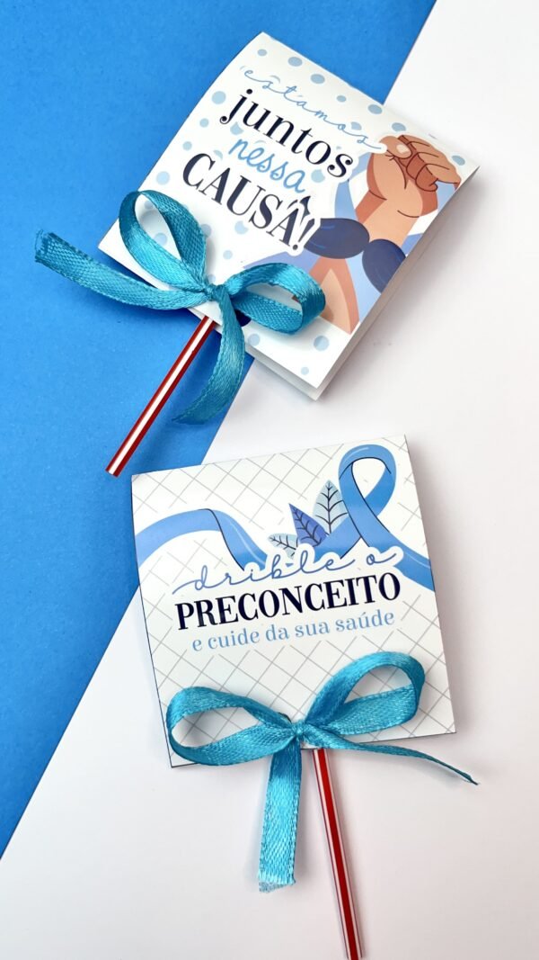 Embalagem Pirulito Novembro Azul