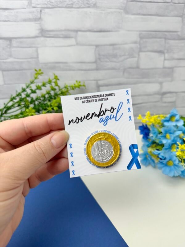 Card Moedinha de Chocolate Novembro Azul