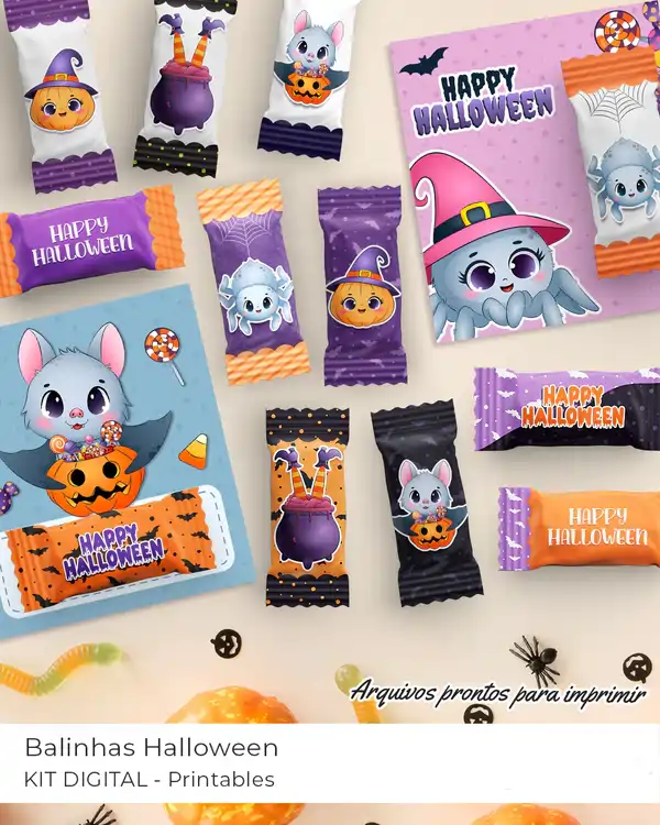 Kit Digital Balinhas Halloween