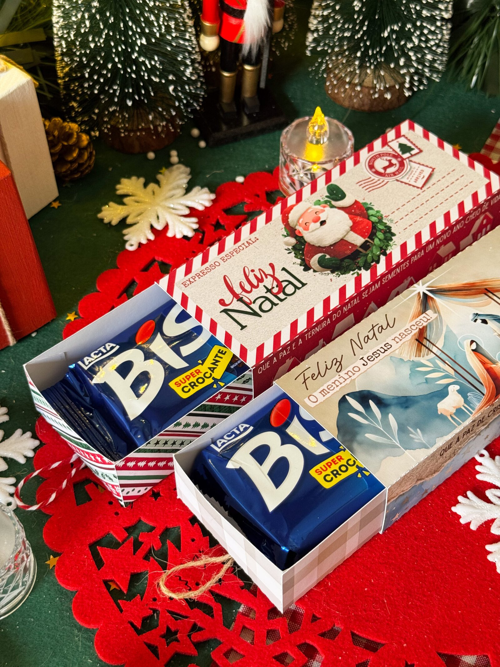 Caixa para bis Natal