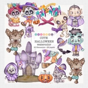 Kit Digital Cute Halloween 