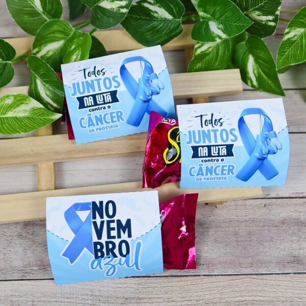 Embalagem Para Bombom Novembro Azul