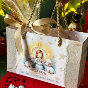 Sacola Para Caixa de Bombom Natal