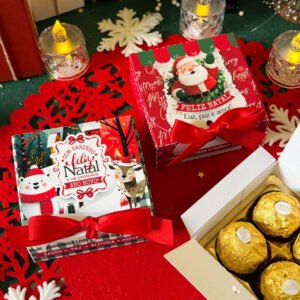 Caixa 4 Docinhos ou Sabonete Natal