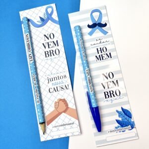 Card Caneta ou Lápis Novembro Azul