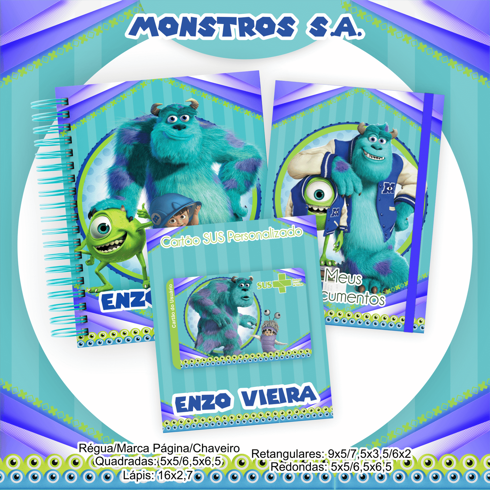 Caderneta de Vacina Monstros SA