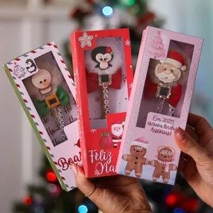 Caixinha Para Canetas De Natal Delicadas