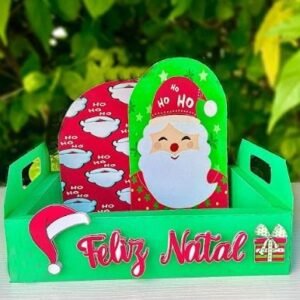 Cesta de Natal Papai Noel - Caixa cenário