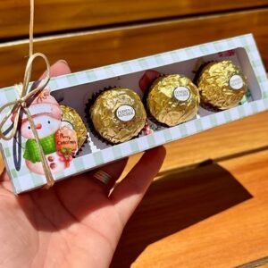 Caixa Para Ferrero Ou 4 Docinhos De Natal Em Pdf