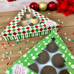 Caixa Triangulo 6 Doces Natal