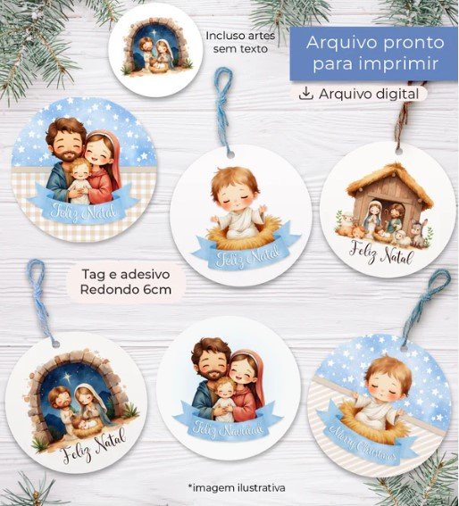 Tag Redonda 6Cm O Verdadeiro Natal