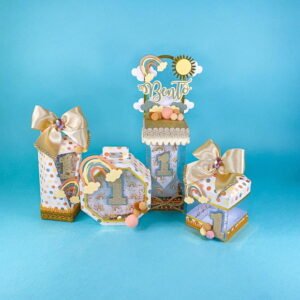 Kit Caixas De Acetato Arco Íris