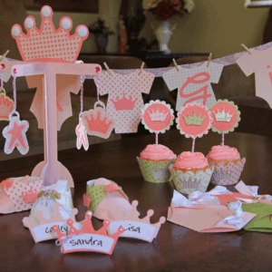 Festa Chá Menina Em Svg