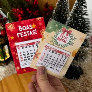 Card Calendário De Geladeira Natal