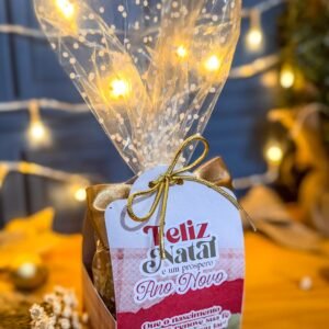 Porta Mini Panetone 80G Natal Cristão