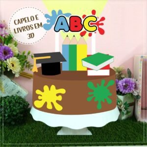 Topo Formatura Abc Slime