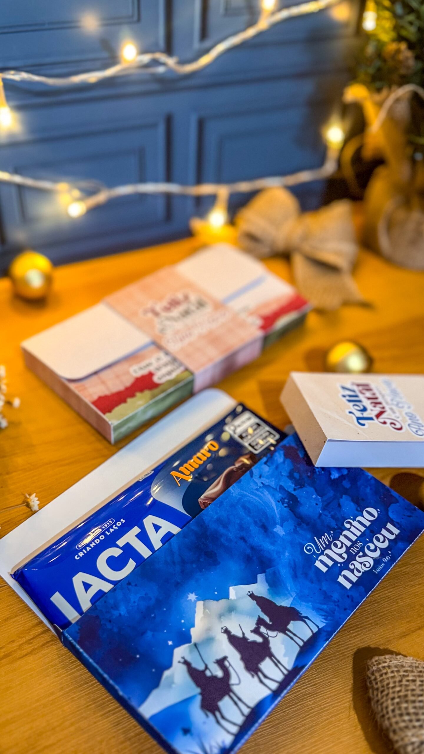 Caixa Para Barra De Chocolate 80G Natal Cristão