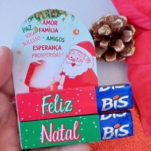 Card Bis Duplo Papai Noel Feliz Natal