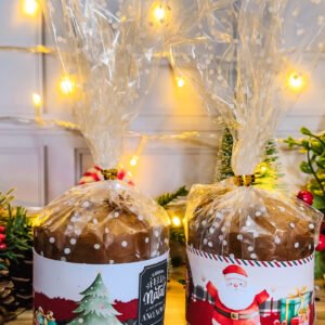 Caixa Para Mini Panetone Natal
