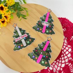 Cartão  Lixa De Unha Arvore De Natal