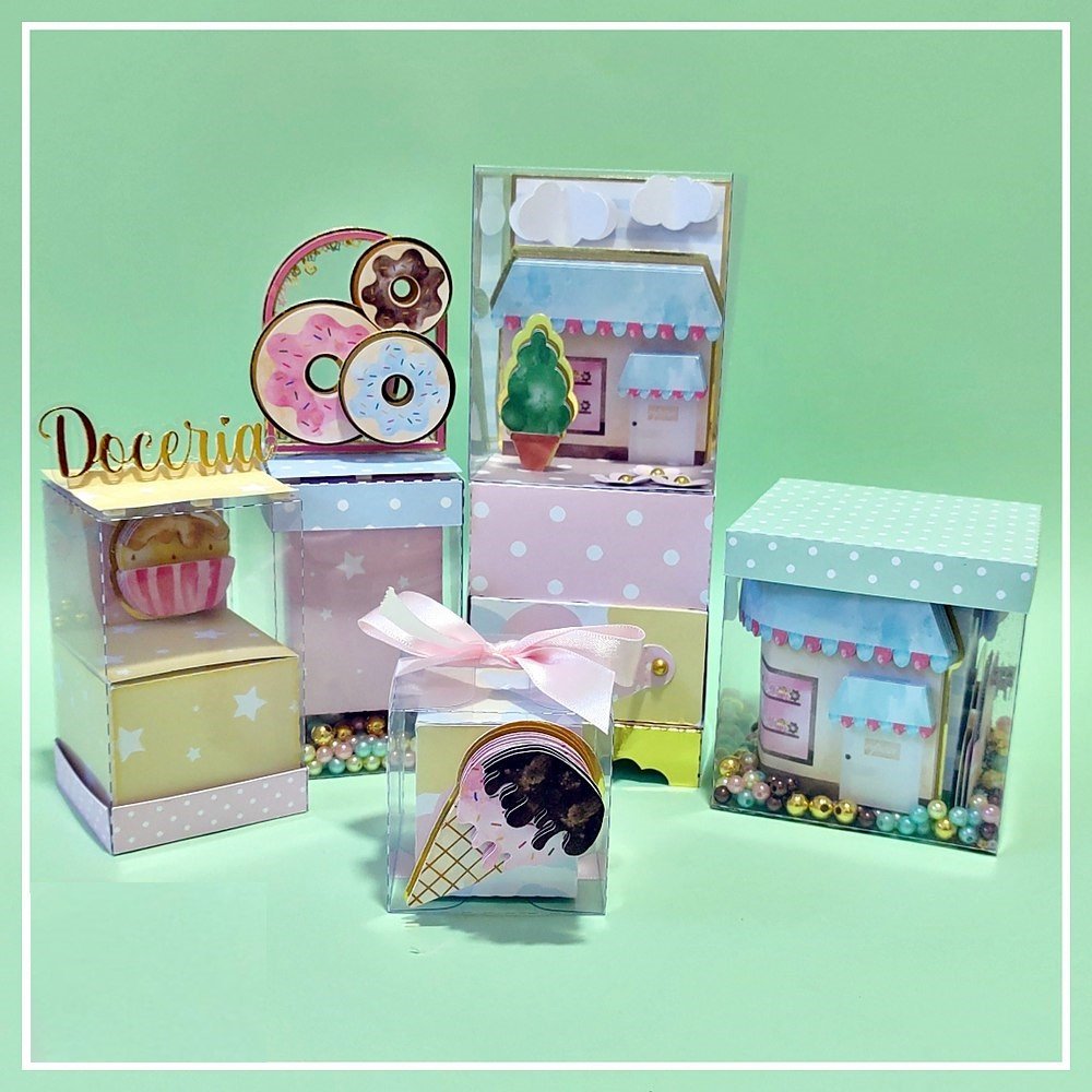 Kit Festa Vitrine Clear Doce Loja