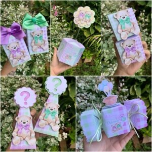 Chá Revelação Lilás E Verde