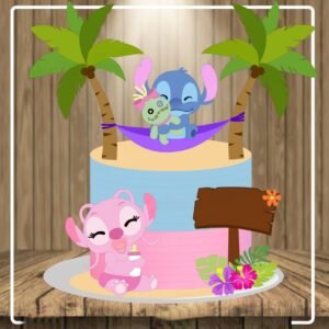 Topo Stitch E Angel Baby Em Camadas Pra Quem Usa O Studio