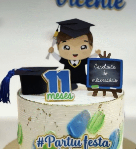 Topo Formatura Menino Mesversario