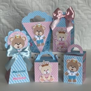 Chá Revelaçao Ursinho Rosa E Azul