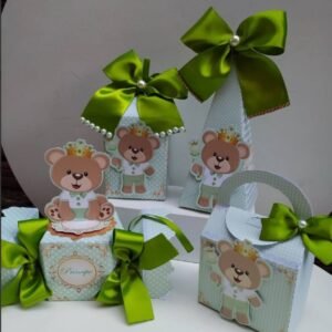 Festa Chá Revelaçao Verde Ursinho