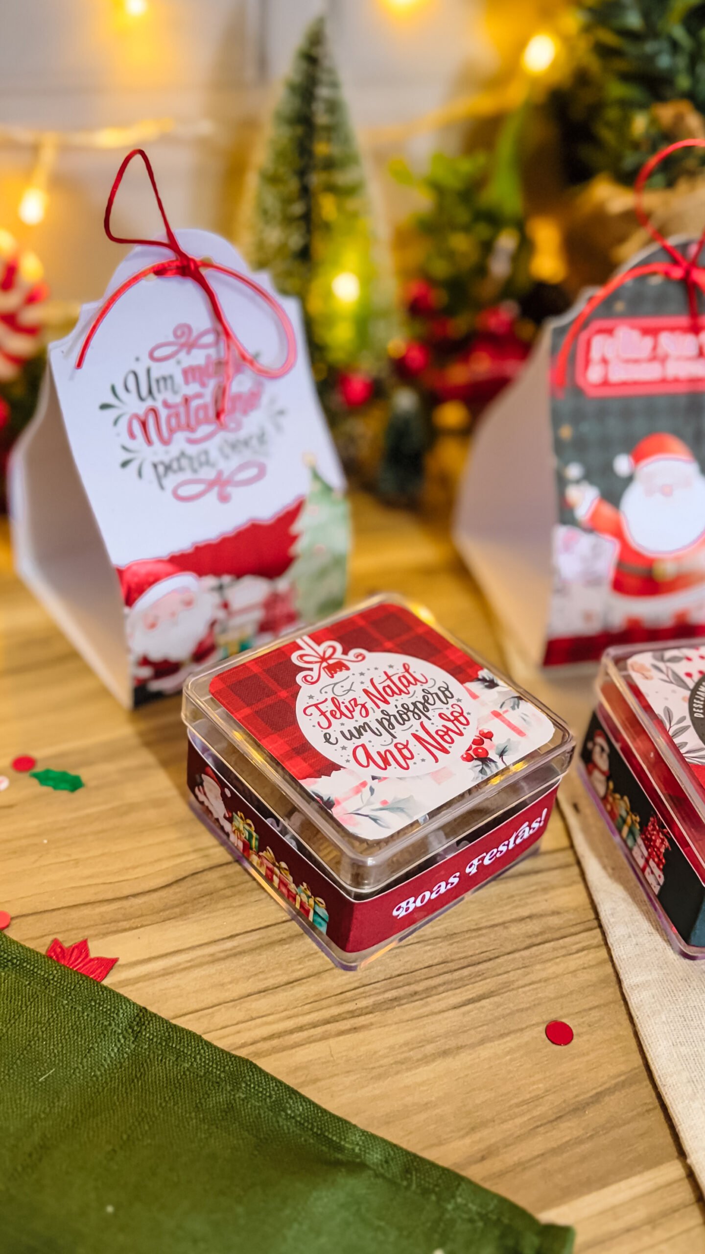 Adesivo + Cinta de Caixinha Acrílica de Natal - Imagem 2