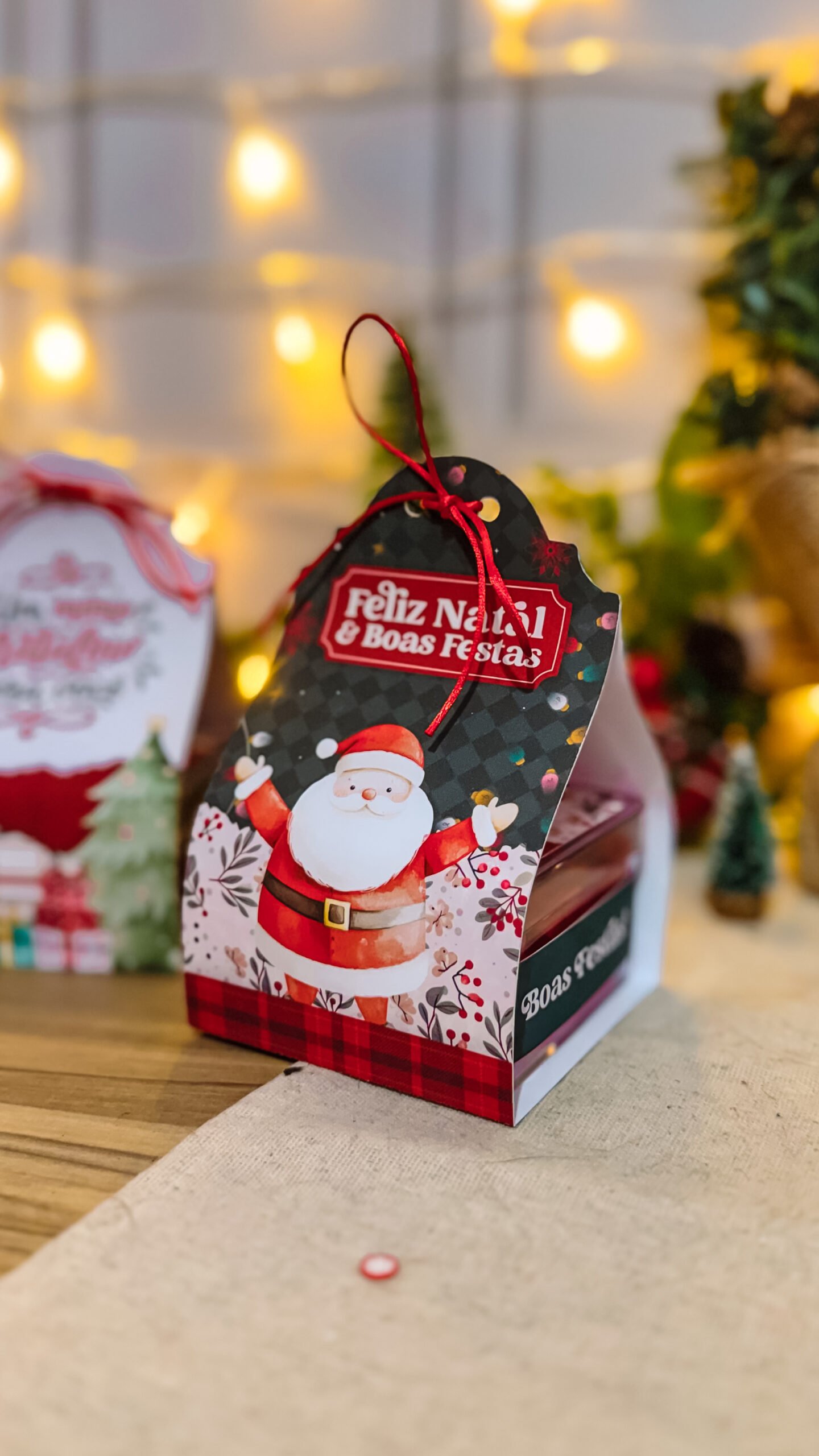 Adesivo + Cinta de Caixinha Acrílica de Natal - Imagem 5