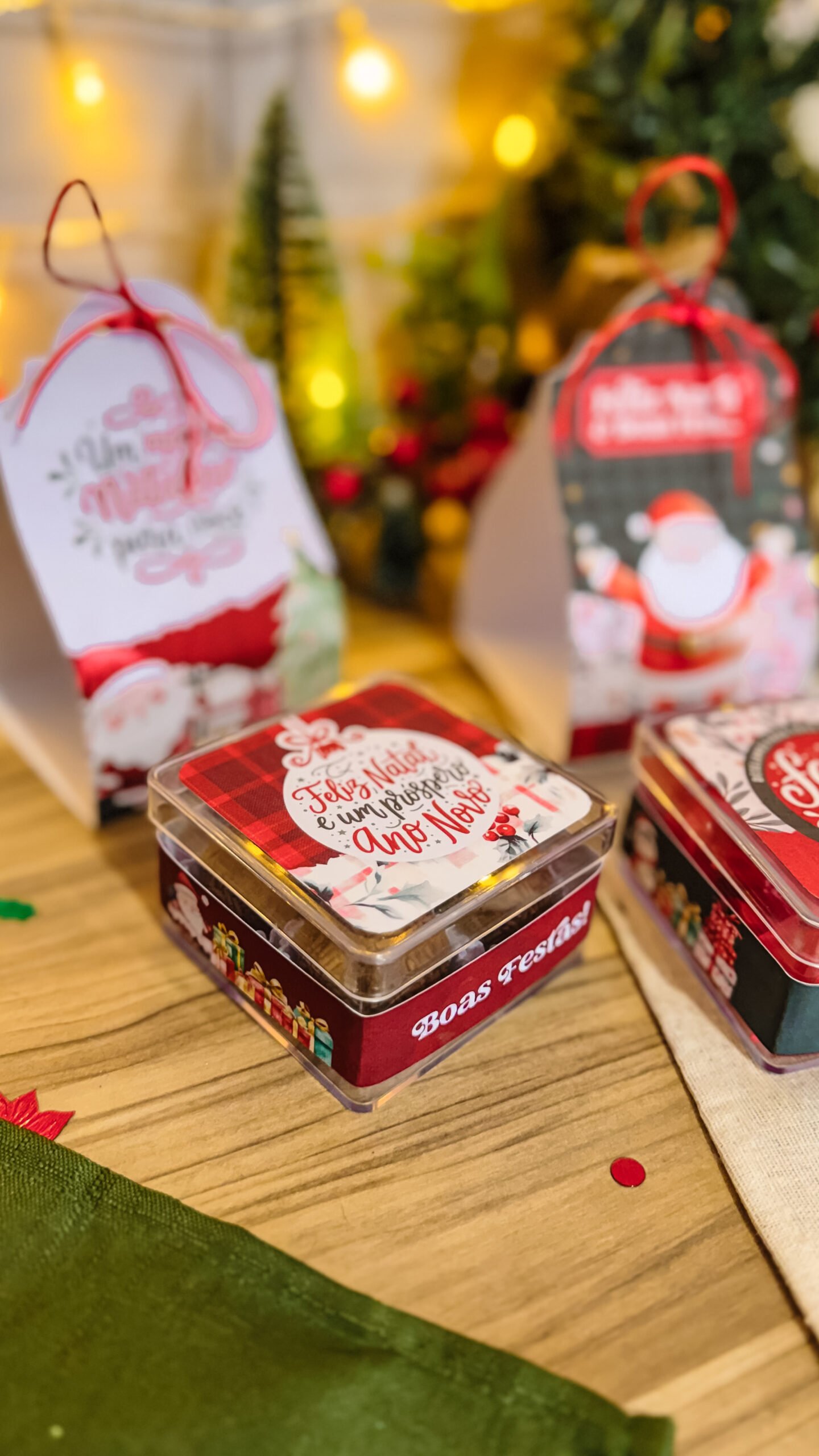 Adesivo + Cinta de Caixinha Acrílica de Natal - Imagem 3