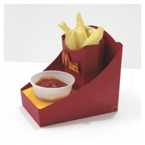 Caixa Batata Fritas Ou Churros Com Molho