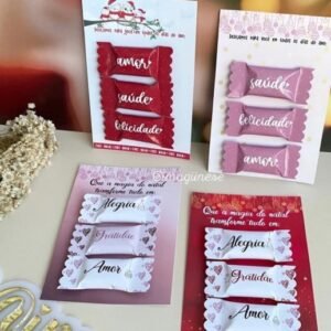 Cartão Com Balinhas Natal