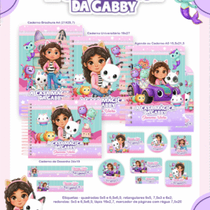 Combo Escolar A Casa Mágica Da Gabby