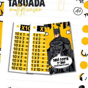 Tabuada De Multiplicação Batman