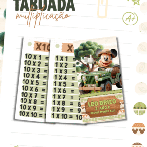 Tabuada De Multiplicação Mickey Safari