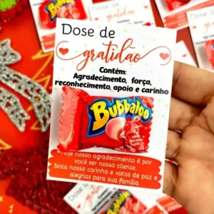 Card Chiclete Dose De Gratidão Natal