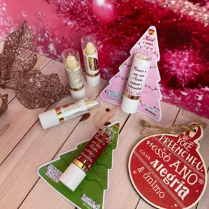 Card Hidratante Labial Árvore De Natal