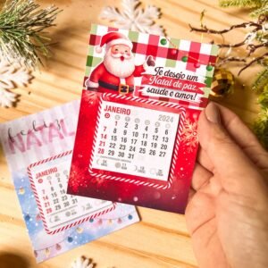 Porta Mini Calendário Geladeira Natal