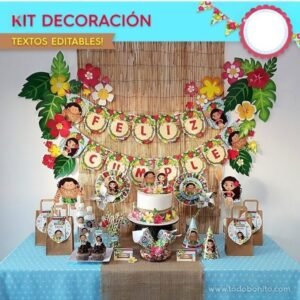 Kit Moana Decoração Em Pdf