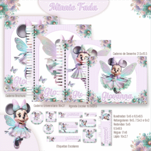 Combo Escolar Minnie Fada 2025