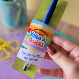 Porta Caneta Volta As Aulas