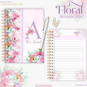 Agenda Floral Lilás 2026