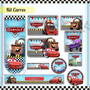 Etiqueta Escolar Carros