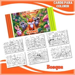 Card De Colorir Bosque