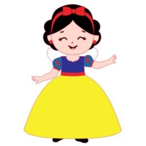 Topo Princesa Branca De Neve Em Camadas